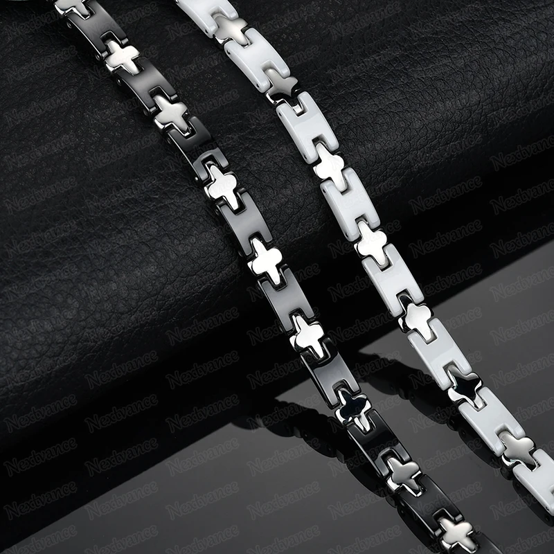 Nextvance, подвеска в виде руля из нержавеющей стали, браслеты с якорем, черно-белые керамические браслеты, браслеты для унисекс, навигационные подарки