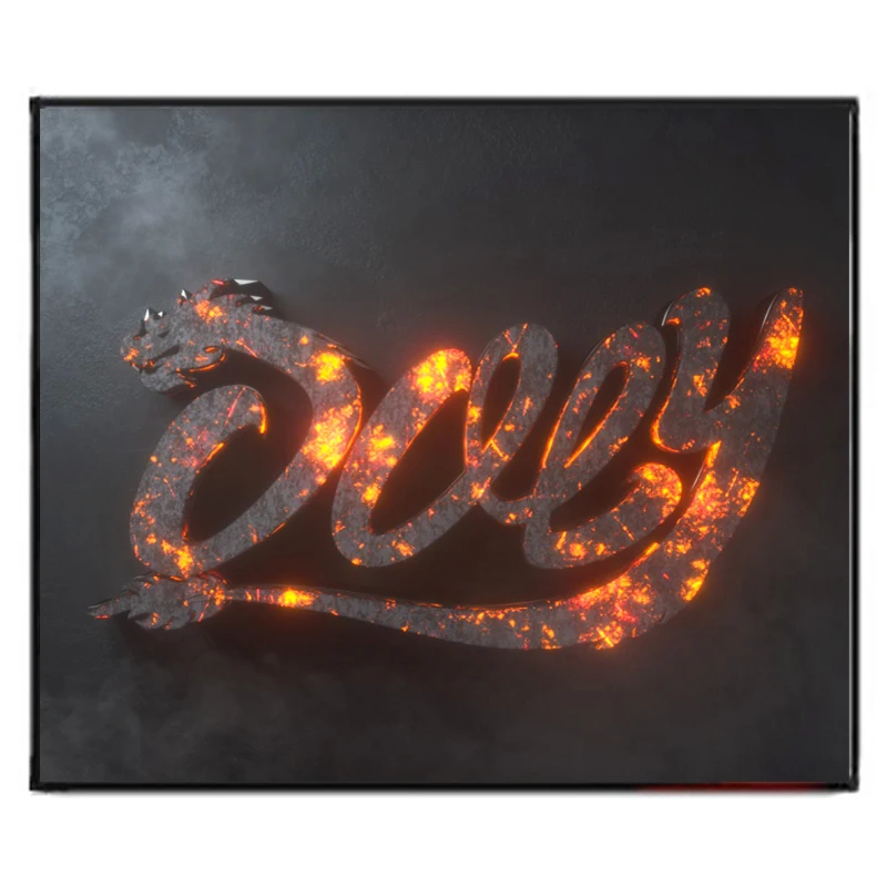 Коврик для мыши DOKLY Flame magma игровой коврик 300X240X2 мм с блокирующим краем версия