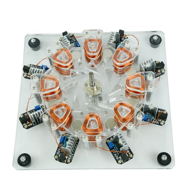 

Transparent High Power Star 8-coil Disc Motor