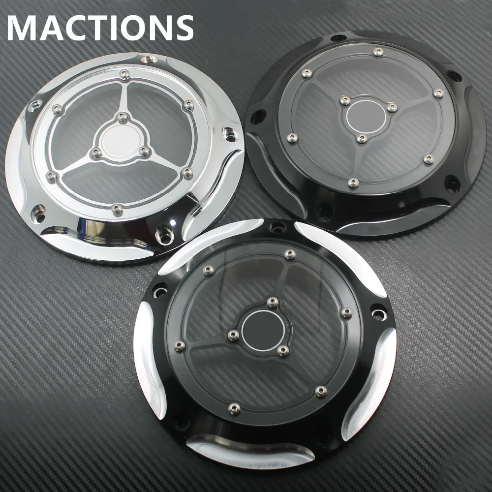 

Derby Cover & Timing Timer Cover Black Chrome For Harley Touring Road King Softail Heritage Dyna Fat Boy FLHRS FLTFB 99-15 16
