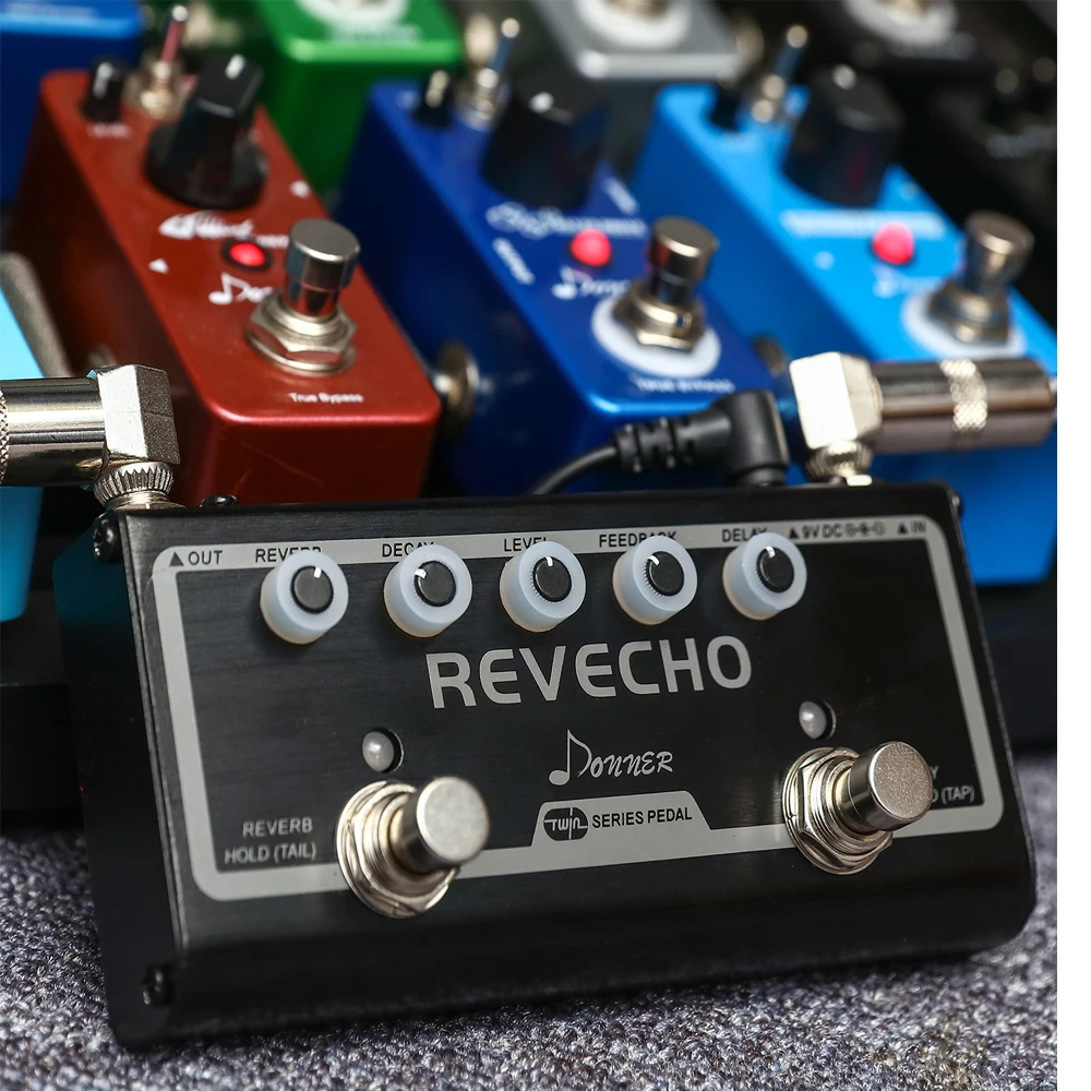  Donner Guitar Pedal Multi effect Pedal Selected Delay Reverb Chorus Effects With Tap Tempo Control 