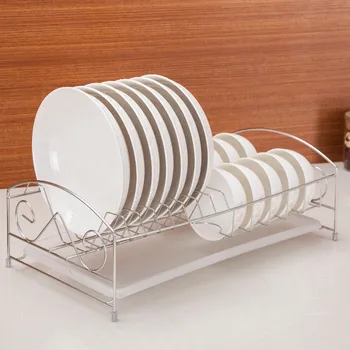 

NO Stainless Steel Kitchen Drain Dish Rack Cupboard Home Simple Cabinet Multi-function Tableware Storage Box kitchen organizer