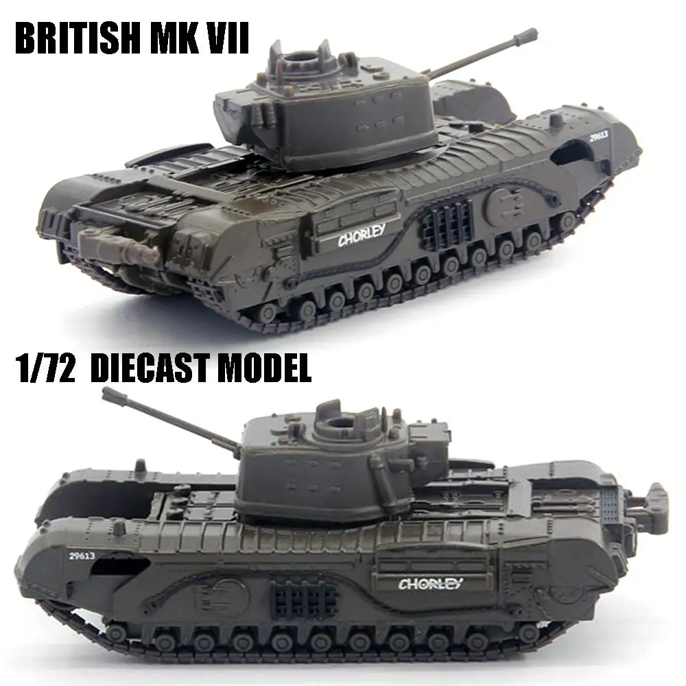 

WWII BRITISH MK VII 1/72 DIECAST MODEL FINISHED TANK AMER