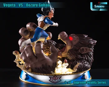 

COMIC CLUB IN-STOCK DRAGON BALL 46CM Vegeta VS Son Gohan Big apes form gk resin statue figure toy for collection