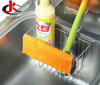 

Stainless steel sink leachate Hanging basket kitchen storage basket sink Rack RAG storage rack hanger Double Layer