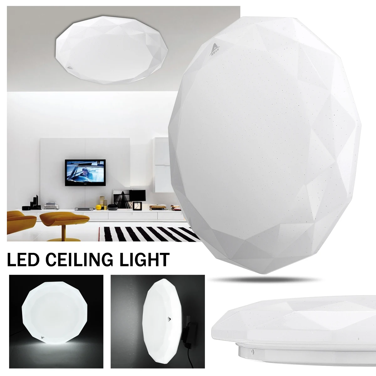 

18/24W Round Flush Mounted LED Ceiling Lights Home Fixtures Decor Lamp for Living Room Bedroom Kitchen Modern Lamps Down Light