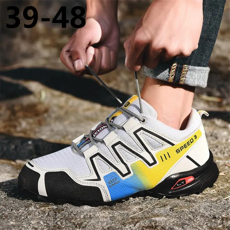 

Outdoor mountaineering night light non-slip shock absorption sports breathable travel hiking shoes large size 39-48