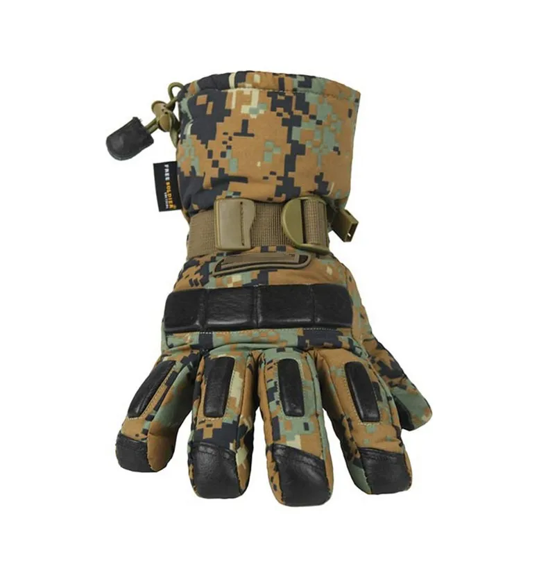 Winter Outdoor Camping&Hiking Ski Gloves Thicken Non-slip Sheep Leather Motorcycle Waterproof Mountain Climbing Sheepskin Gloves (14)