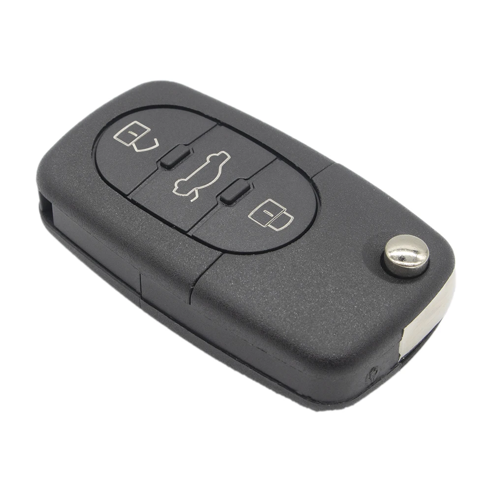 WhatsKey 2 3 кнопки складной ключ дистанционного флип-ключ для автомобиля корпус Fob чехол с CR1616 для Audi A4 A6 A8 TT Quattro RS4 с логотипом