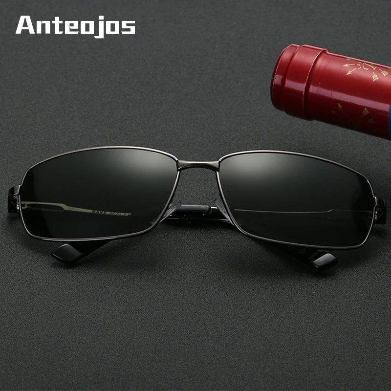ANTEOJOS Brand Sunglasses New Italian Design Men Rectangle Polarized