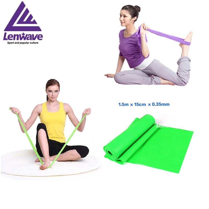 1.5m Fitness Yoga Bands Crossfit Resistance Exercise Bands Elastic