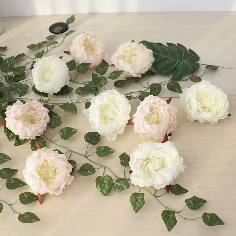 50 шт. искусственные шелковые цветы|artificial flowers wall|flower wallpeony flower heads |