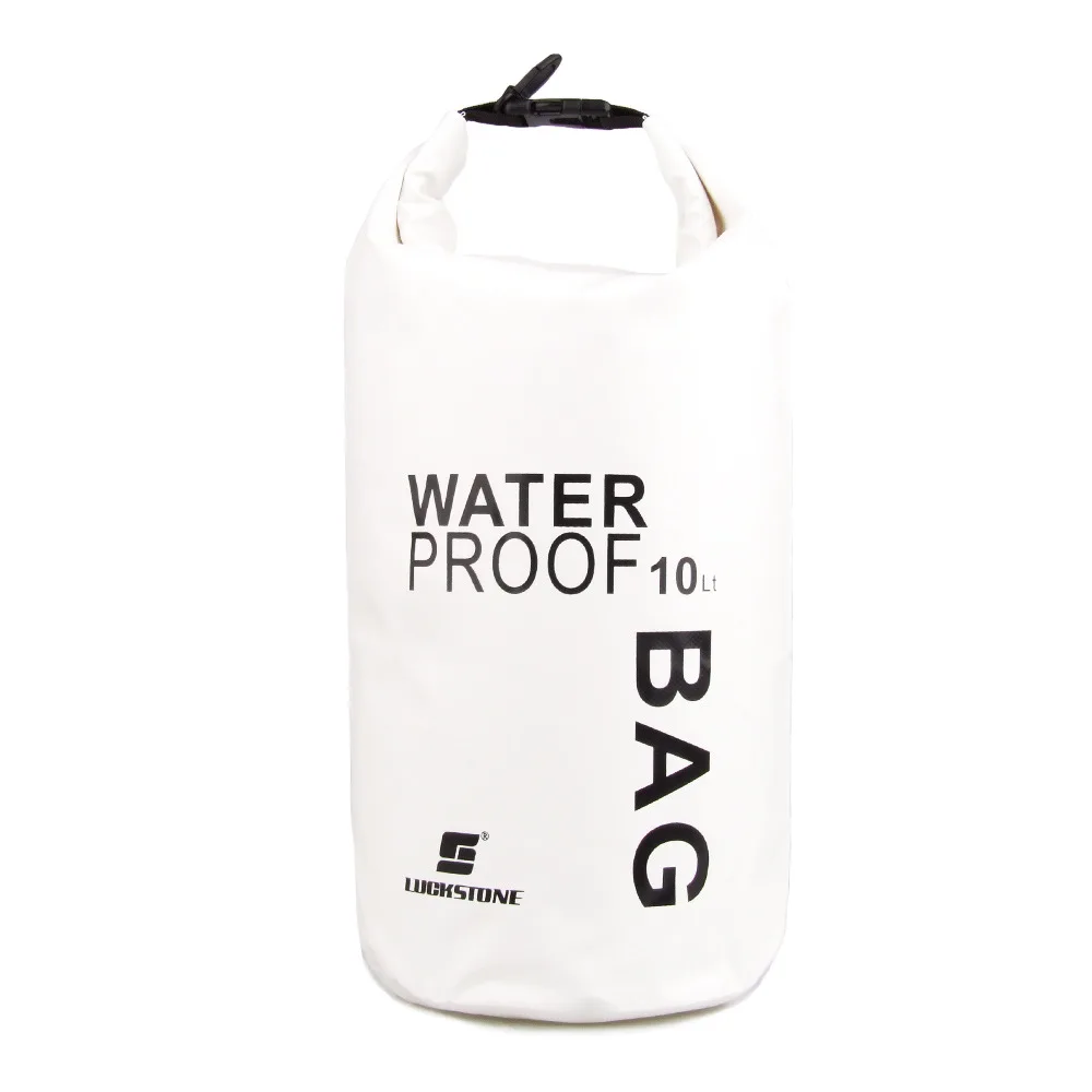 Водонепроницаемый Рафтинг сумка 4 цвета Открытый Нейлон каякинга хранения дрейфующих сухой Сверхлегкий плавание сумка 2L 5L 10L 15L - Цвет: 10L White