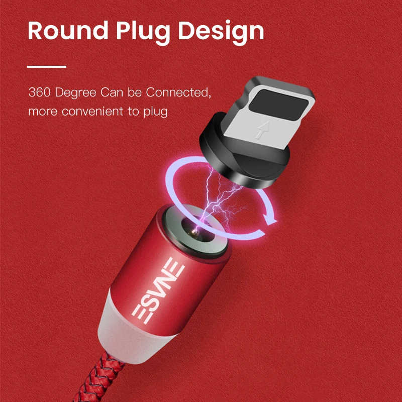 1 м светодиодный магнитный зарядный кабель usb Тип C Micro USB 8 контактный Магнитный