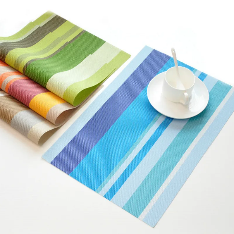 Scandinavian Style Tableware Insulation Pad PVC Placemat Dining Table Mat Pad Bowl Tray Cloth Coasters Waterproof Heat Resistant
