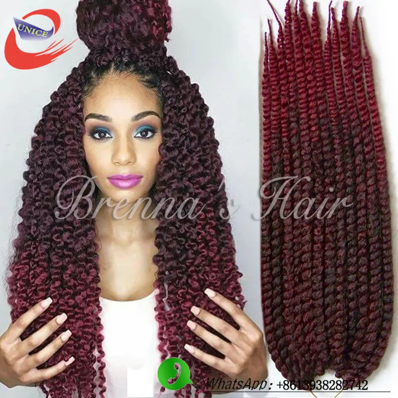 quality crochet senegalese twist hair extensions ombre braiding hair ...