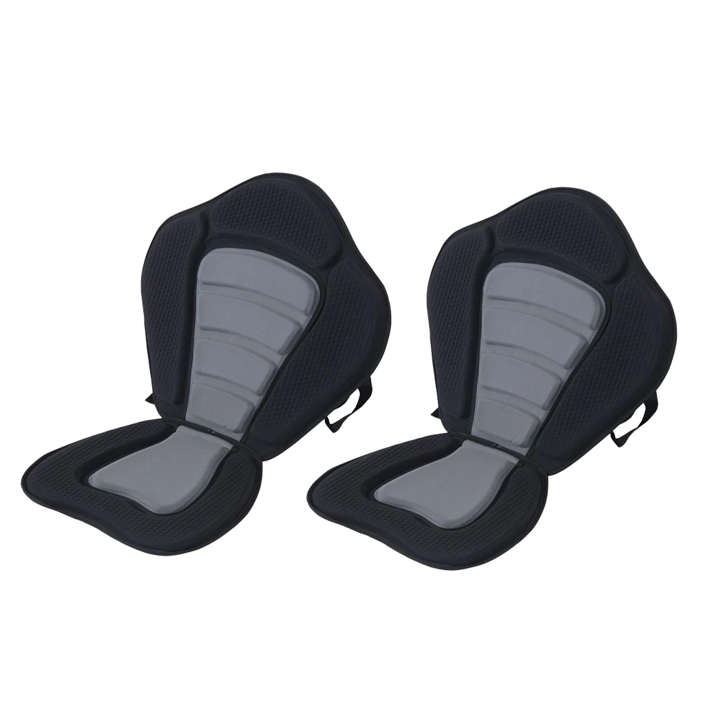 

2pcs Deluxe Adjustable Padded Sit On Top Kayak Seat with Detachable Backrest