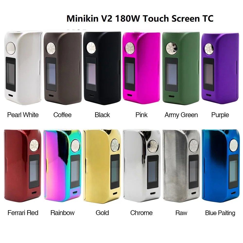 

Heavengifts Asmodus Colossal 80W Touch Screen TC Box MOD VS Minikin 2.0 180W Touch Screen TC MOD No 18650 Battery vs DRAG 2