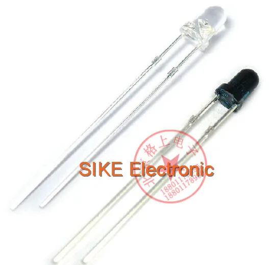 20PCS 3mm 940nm LEDs infrared emitter and IR receiver diodes EACH 10PCS