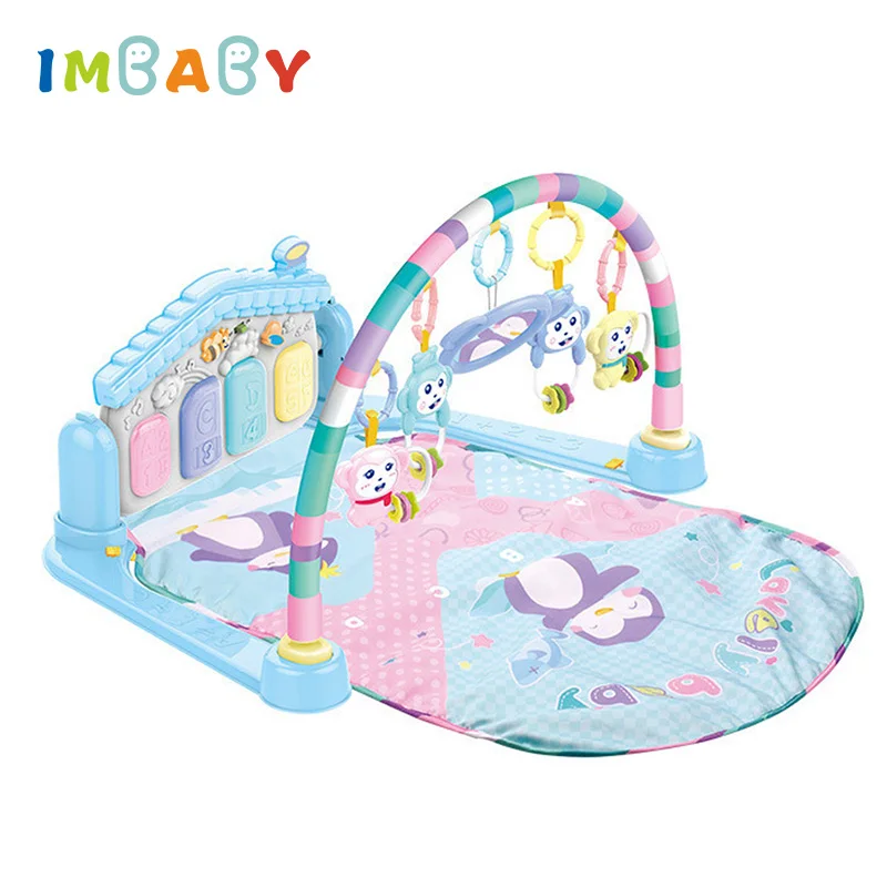 IMBABY Kick & Play Piano Fitness Gym Baby Activity Mat 2 in 1 Musical Toy Outdoor/Indoor Game Rug Blanket Playmat No Battery IMBABY Kick & Play Piano Fitness Gym Baby Activity Mat 2 in 1 Musical Toy Outdoor/Indoor Game Rug Blanket Playmat No Battery