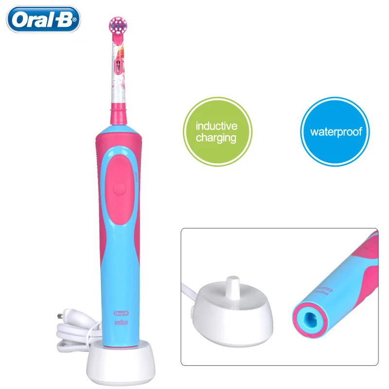 Детская Водонепроницаемая зубная щетка Oral B с мягкой щетиной|electric toothbrush|children electric