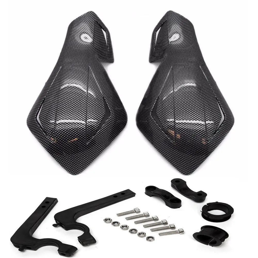 Универсальный 22 мм 7/" мотоцикл мотокросса рукавицы ручные ручки для Honda Yamaha Suzuki Kawasaki Chopper Bobber - Цвет: carbon