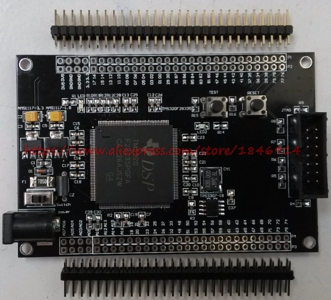 DSP TMS320F28335 минимальная системная плата, макетная плата