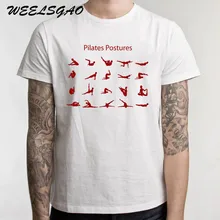 WEELSGAO Pilates Postures Новая мода для мужчин и женщин футболки с коротким рукавом футболки