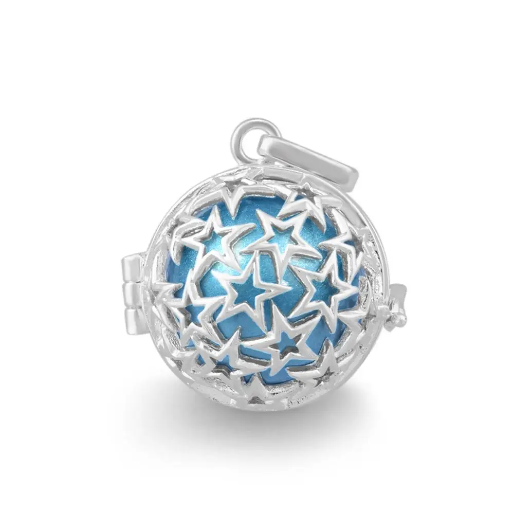 Angel Caller Floating Locket Baby Bola Star Pendant Necklace Harmony Chiming Ball Pendants Fashion Jewelry Wax Leather K95N20 2