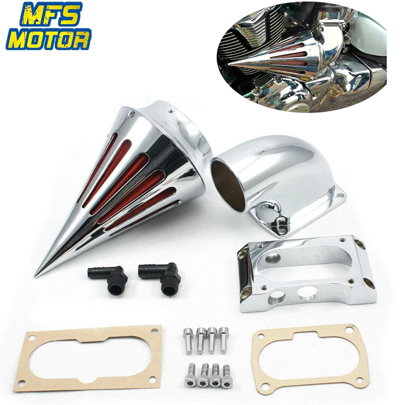 Air Filters For 04 10 Kawasaki Vulcan 2000 VN2000 Classic Spike Cone