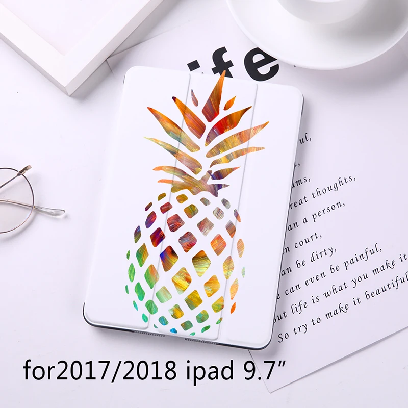 Роскошный Магнитный чехол-книжка с сердечком и фруктами для Apple iPad 9," чехол для iPad 9,7" из искусственной кожи складной чехол-книжка для планшета