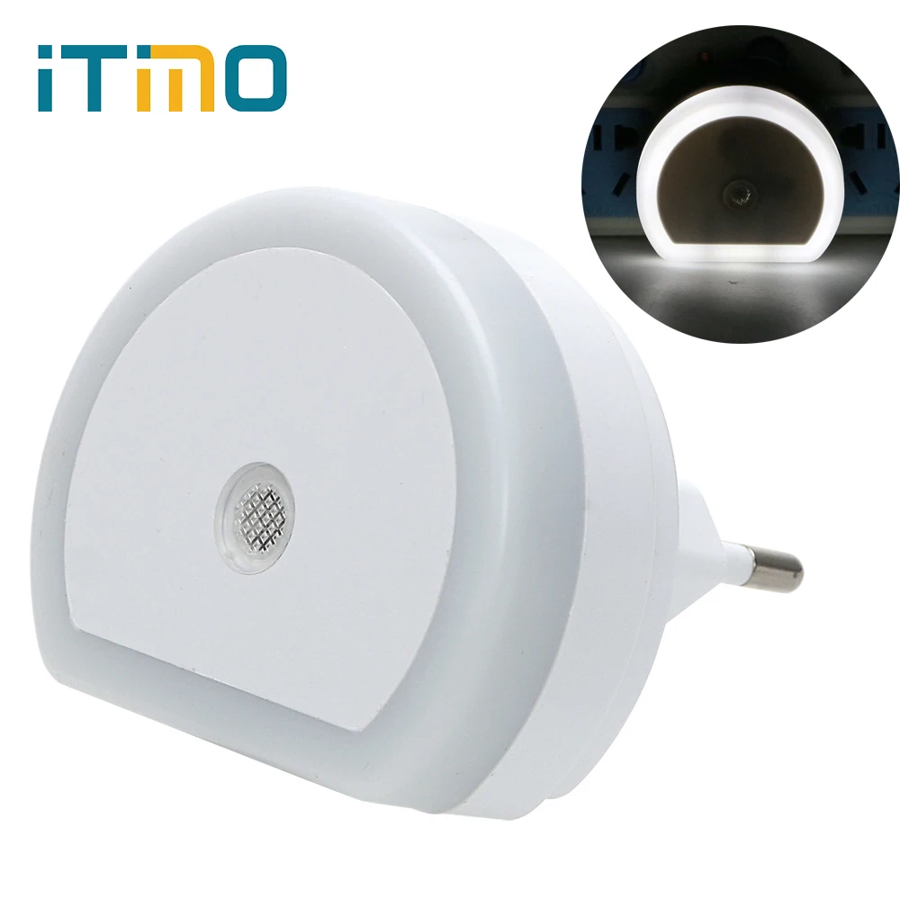 

ITimo Night Light Home Lighting EU/US Plug Light Sensor Control Plug-in Wall Lamp Room Decoration Creative Dual USB Socket Lamp