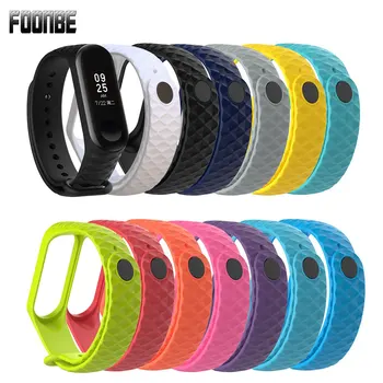 

3D Bracelet for Xiaomi Mi Band 3 4 Sport watch Silicone wrist strap For Mi band 3 4 accessories bracelet Miband 3 4 Strap