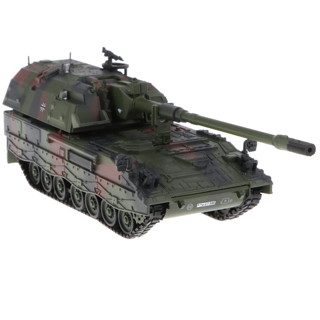 

1:72 Diecast Panzerhaubitze 2000 Self-Propelled Howitzer Tank Model Russian Army Armored Car Toys Collectibles Playset - Camo
