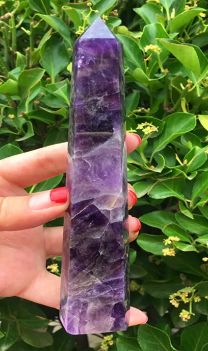 

80-90g Natural fantasy amethyst crystal obelisk quartz dot specimen