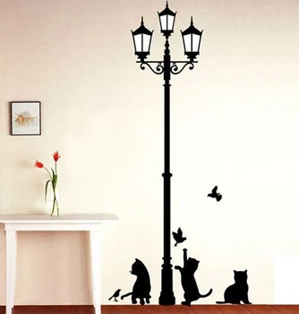 Ancient Lamp Cats and Birds