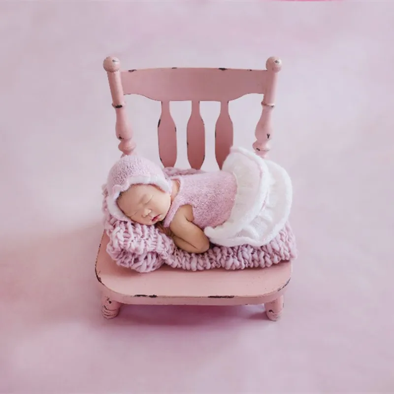 

Pink Newbron Girl Ruffle Hat Crocthet Baby Girl Skirt Dress Princess Knitted Newborn Romper Clothes Mohair Infant Bonnet Props