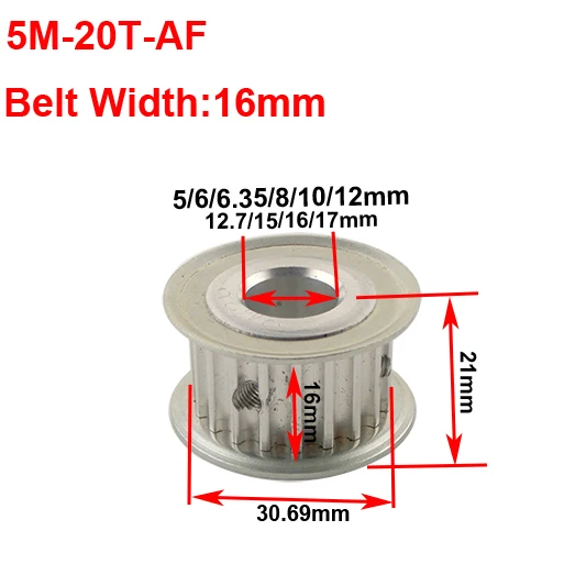 LUPULLEY 1 шт. 5 м зубчатый шкив 20 т зубной ремень 16 мм Ширина ремня 5 мм/6 мм/8 мм/10 мм/12 мм/12,7 мм/14 мм/15 мм диаметр диаметр