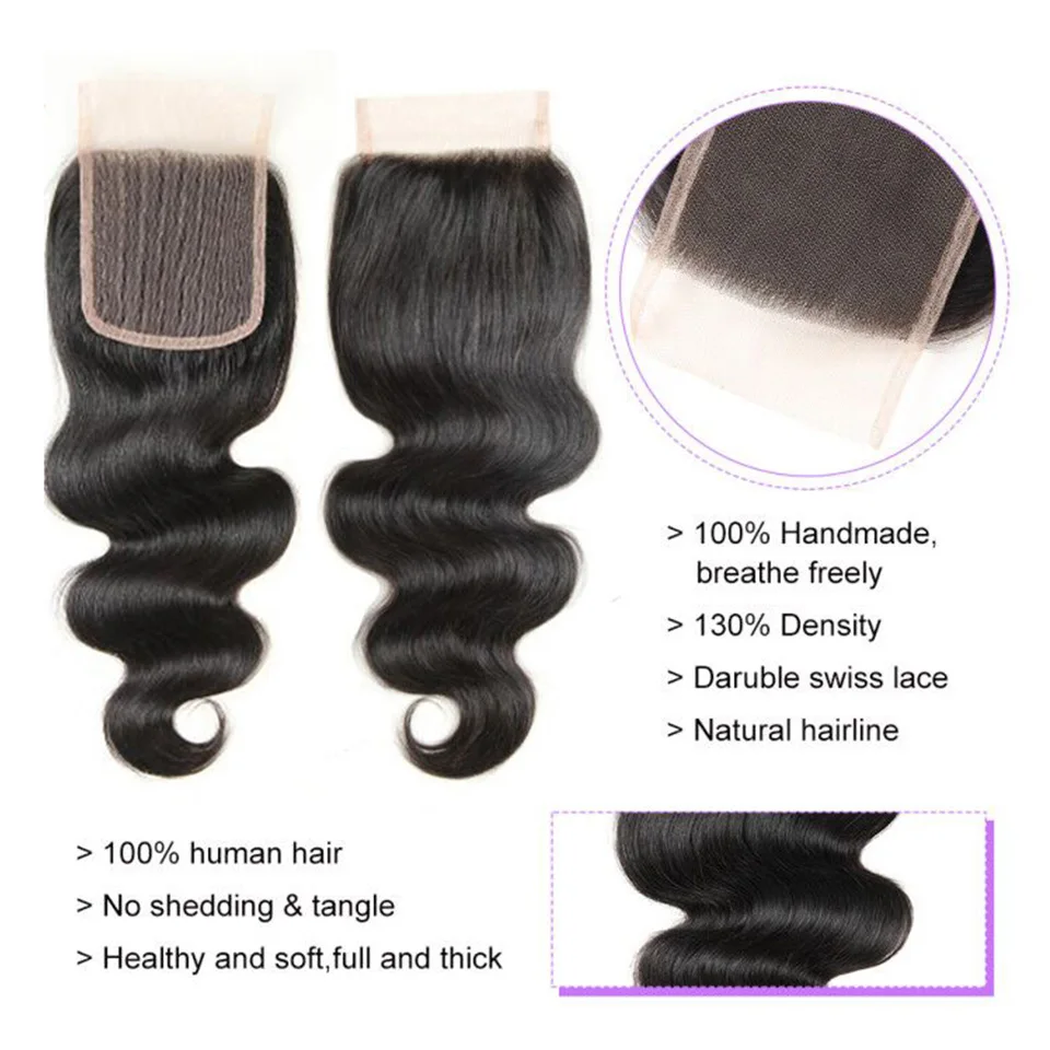 body wave hair with closure1