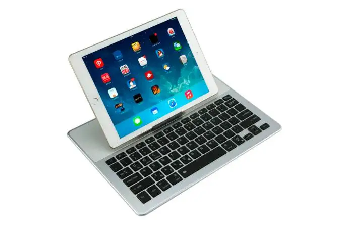 

OMESHIN Ultra-thin Aluminum 7 Colors Backlit Bluetooth Keyboard Stand For iPad PC Notebook Laptops For Ios And Android 118A