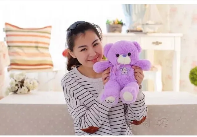 small purple teddy bear