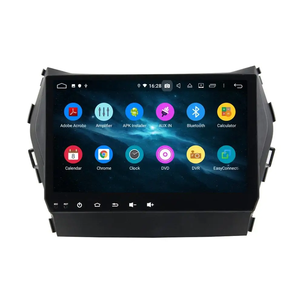 Best DSP 2 din Android 9.0 Octa Core 9" Car DVD GPS for Hyundai IX45 2014-2016 stereo Radio Bluetooth 4.2 WIFI USB Mirror-link 1