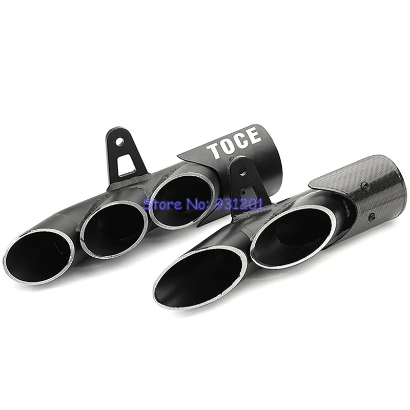 

Inlet 51mm Motorcycle TOCE Exhaust Pipe Muffler Universal for R1 R6 R15 R25 R3 R30 ZX6R ZX10R Z900 Z1000 FZ1 FZ6N FZ07 FZ09 etc