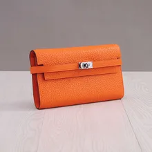100% Real Leather Wallet Women Famous Brand Luxury Designer Wallets Ladies Purse Female Genuine Leather Clutch 100% Real Leather Wallet Women Famous Brand Luxury Designer Wallets Ladies Purse Female Genuine Leather Clutch