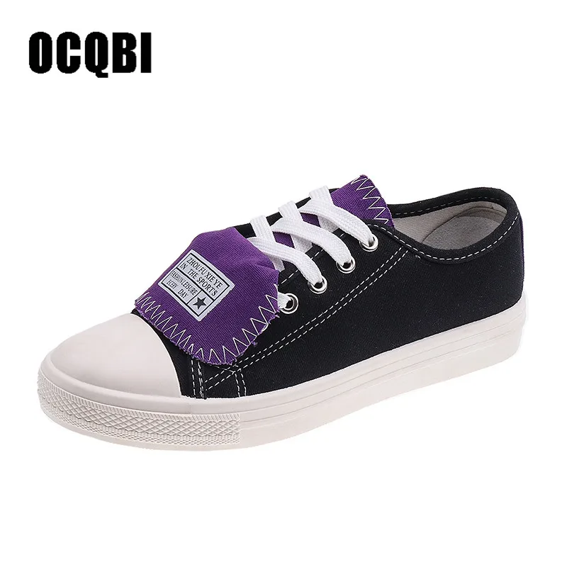 

2019 Women's Shoes Canvas Shoes For Ladies Fashion Women Sneakers Cross-tied Flat Breathable Non-slip Mixed Colors Females Shoes