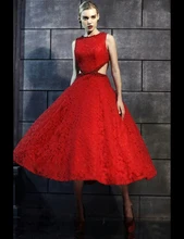 Robe de soriee Neue Elegante Spitze Ankel Länge Prom Kleider 2017 Neutraler Backless Abendkleid für festa vestidos de para festa