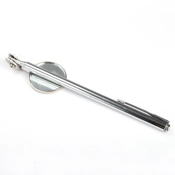 

1Pcs 360° Universal Round Mirror Extending Car Angle View Pen Automotive Telescopic Detection Lens Inspection Hand Tool