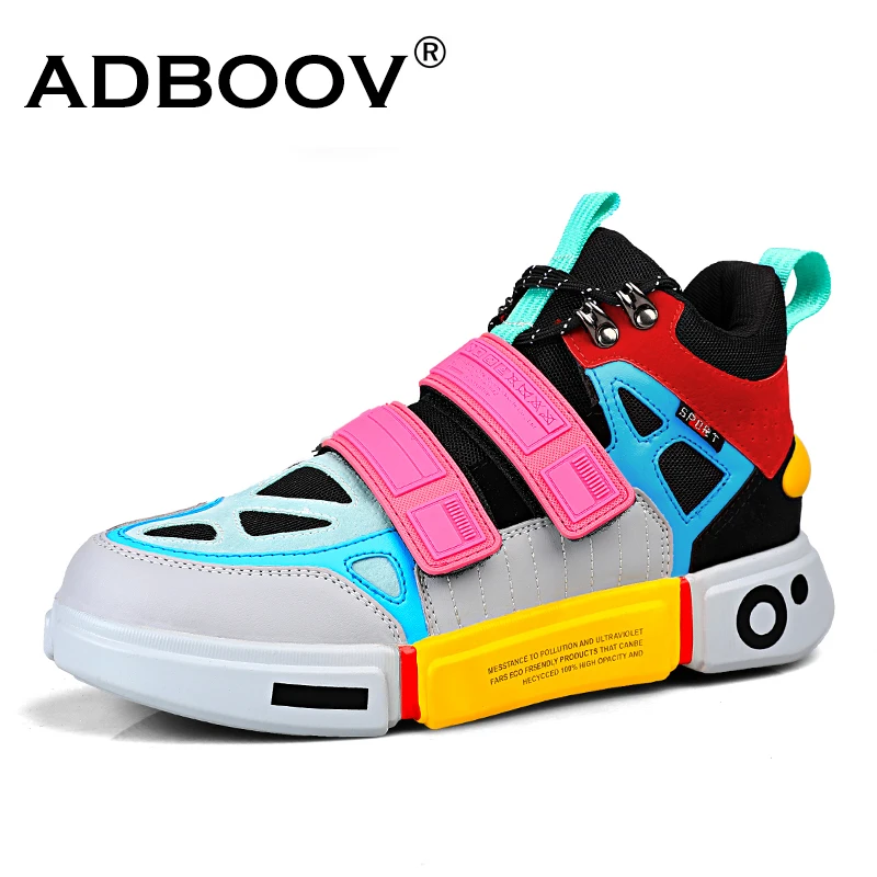 

ADBOOV 2022 Hot Sale Women Men Sneakers Non-Slip Basic Flat Shoes Women PU+Mesh Upper EVA Insoles Couple Fashion Sneakers