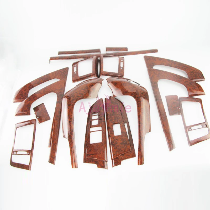 

2008-2015 Interior Wood Color Overlay Panel Trim Cover Kit 19 pcs Package Car Styling For Toyota LC Land Cruiser 200 Accessories