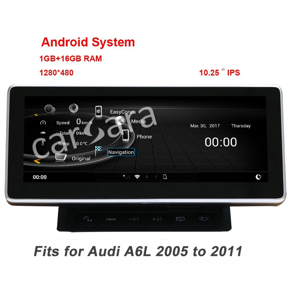 

Android 5.1 10.25 Inch IPS Touch screen GPS Navigation In Dash Multimedia Radio Player Stereo for A udi A6L 2005 to 2011 year